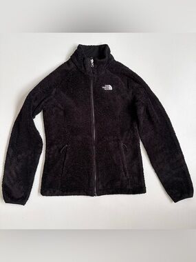 The North Face Black Fleece Jacket Zipper Pockets Size XS